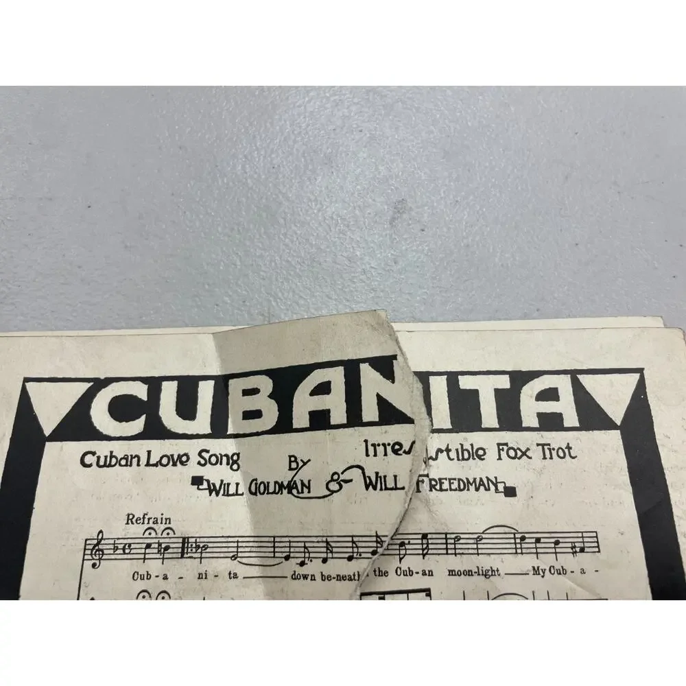 Vintage I Ain't Afraid Of Nuthin' Dat's Alive by Al Bernard Sheet Music Cover